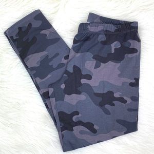 Camouflage Gray Leggings Ankle Length No Boundaries Juniors 15-17